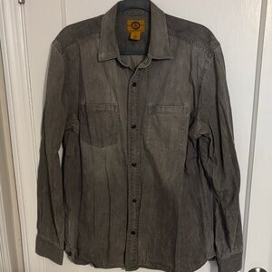 Men's Casual Button-Down Shirt - Charcoal